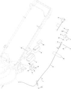 Electrical Assembly Diagram and Parts List for 10734 (315000001-315999999)(2015) Lawn Boy Lawn Mower
